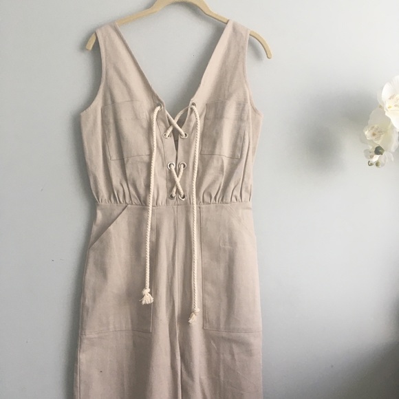 NWT Minimal Nude Utility Jumpsuit - Picture 3 of 11